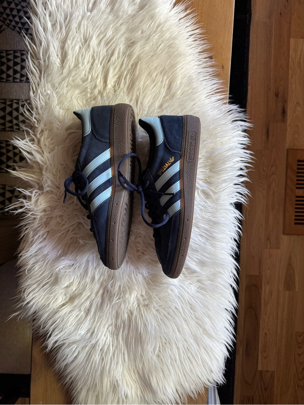 adidas Spezial Men's Navy and Light Blue Suede Sneakers - Picture 3 of 6